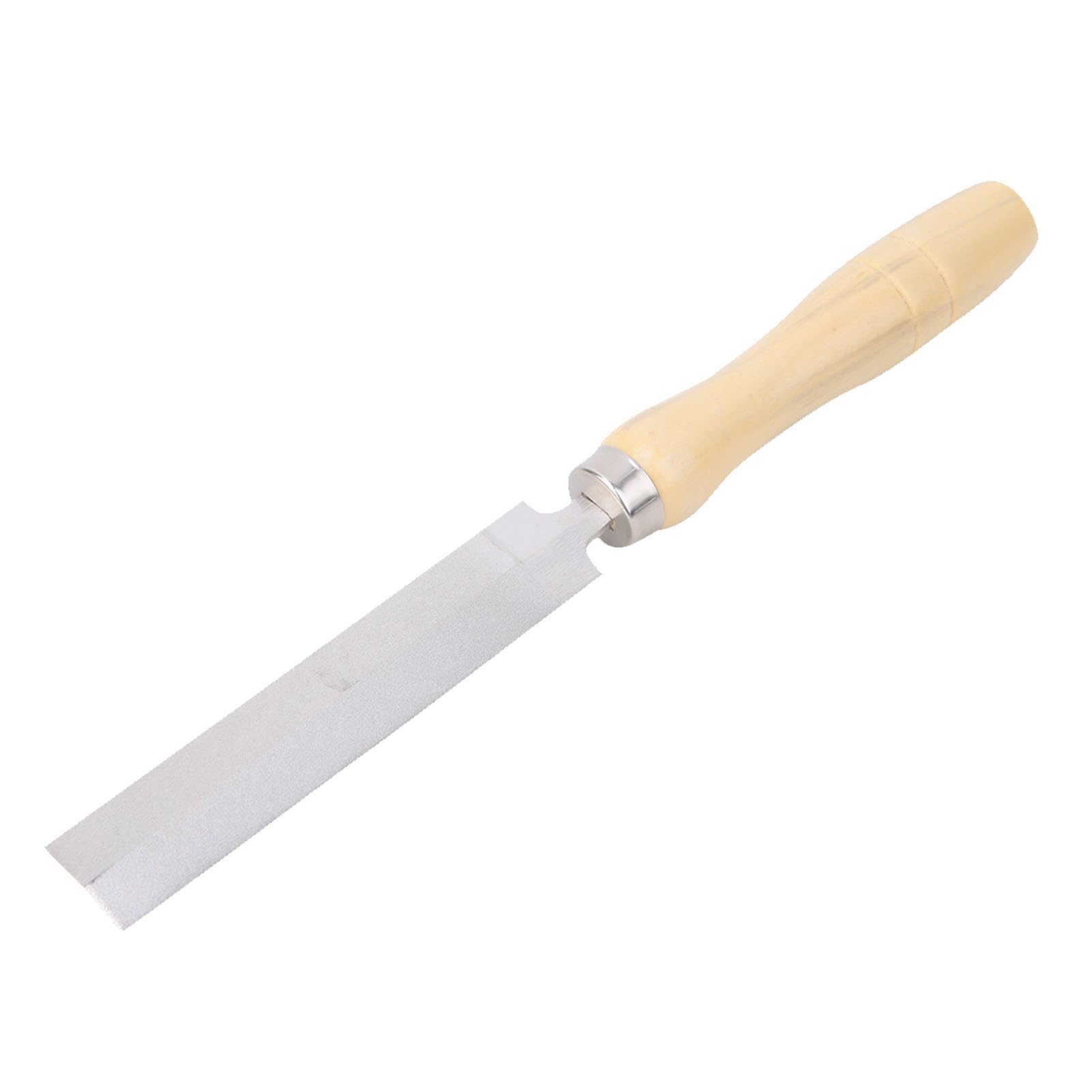 HERCHR Wood Rasp File Wood Flat Rasp Diamond Rhombic Metal File with Wooden Handle Multifunctional Sharpener Keep Pruning Saws Woodworking Garden Tool