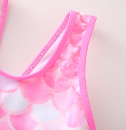 Image of Girls One Piece Unicorn Swimsuit Mermaid Swimwear Rainbow Bathing Suit