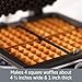 All-Clad Stainless Steel Waffle Maker 4 Section, Thick Belgium Waffle Makers, Upright Storage 1600 Watts, Nonstick, 6 Browning Levels, Dishwasher Safe