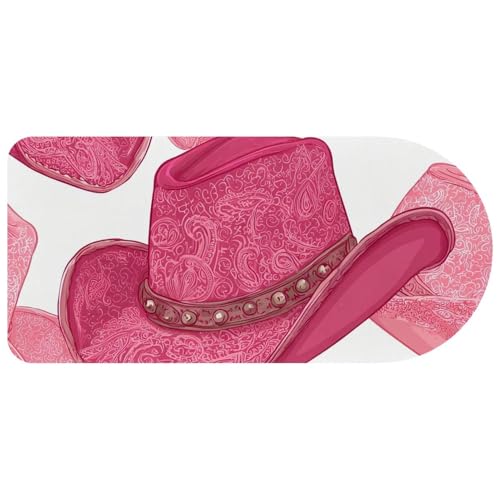 Tapis de souris antidérapant grand tapis de clavier de jeu rose