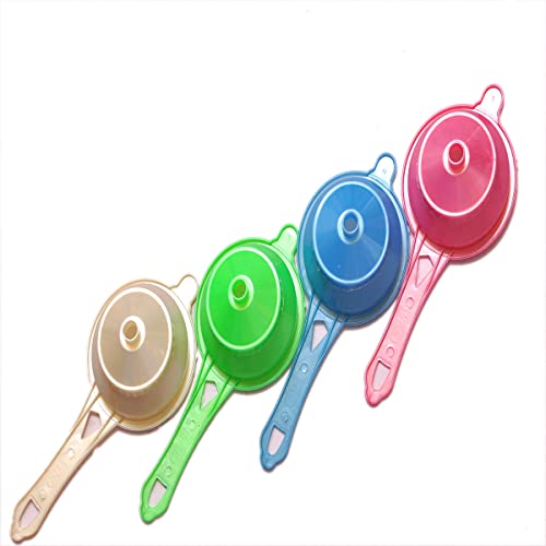 Image of Brand JEROXEN Tea Strainer with Funnel, Plastic Nested Funnel with Detachable Funnel for Liquid, Fluid, Dry Ingredients, Powder, Spices, Oils, Lotion (Set of 1)) (4)
