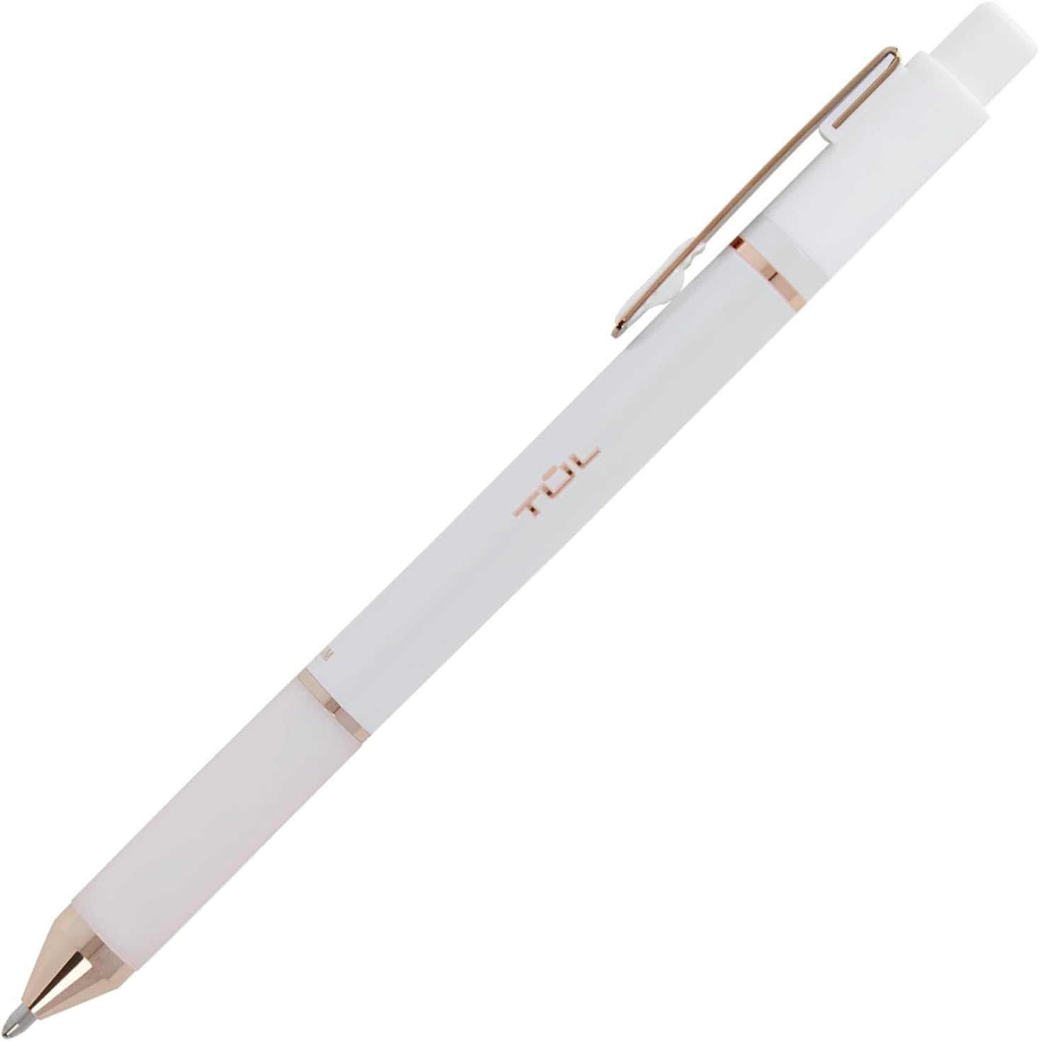 TUL® GL Series Retractable Gel Pens, Medium Point, 0.7 mm, Pearl White Barrel, Blue Ink, Pack Of 12 Pens
