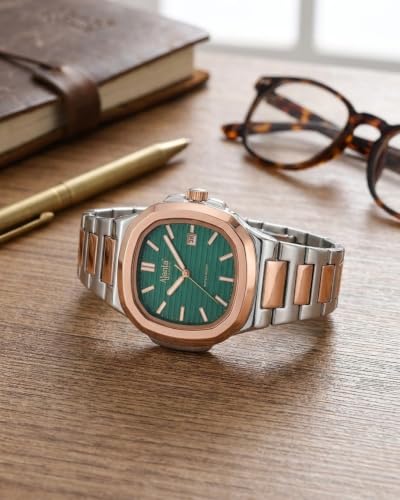Image of Ajanta Quartz Astera Dial Stainless Steel Date Display Watch for Men