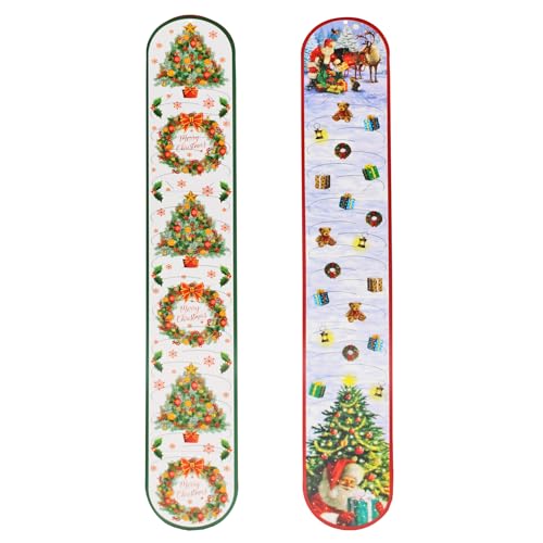 Widdle Gifts Christmas Card Holder for the Wall - Pack of 2 - Traditional Design 8655