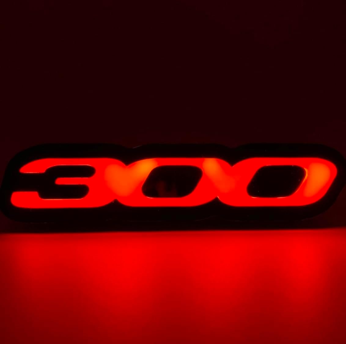 300 LED Grille Badge, RGBW Bluetooth Controlled Emblem, Custom Vehicle Logo Light, 2006-2024 Models
