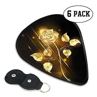 Ensemble de 6 médiators de guitare Gold Rose pour guitare acoustique, guitare électrique, basse, ukulélé – fin, moyen et… - Les Beatles, Paul McCartney, John Lennon, RIngo Starr, George Harrison Ensemble de 6 médiators de guitare Gold Rose pour guitare acoustique, guitare électrique, basse, ukulélé - fin, moyen et… – Image 2
