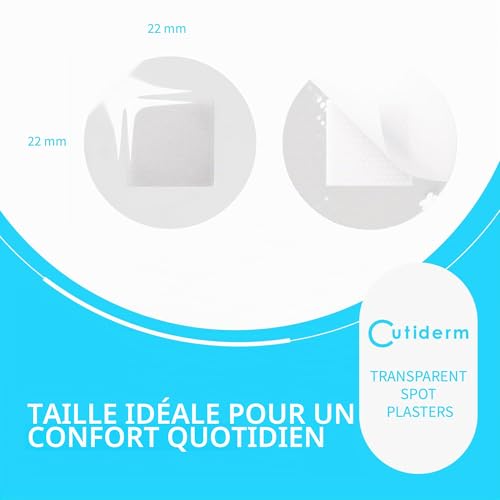 Cutiderm Lot de 200 pansements ronds transparents 22 x 22 mm – vue 3