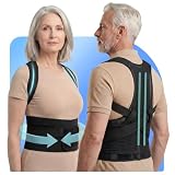 STALLY ONE Posture Corrector for Men/Women, Full Back Brace, Lumbar Support