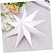 DOITOOL 3pcs Star Lamp Shade Handmade Paper Lantern Accessory for String Lights and Fairy Lights -assembly Tools Required Decorative White Design