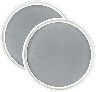 AKOLAFE 2PCS Lazy Susans Turntable Cupboard Organizer Cabinet Rotating Spice Rack for Pantry Spice Rack Holder Condiment Holder Turntable Organizers for Cabinet Fridge and Cupboards, 11.6Inch