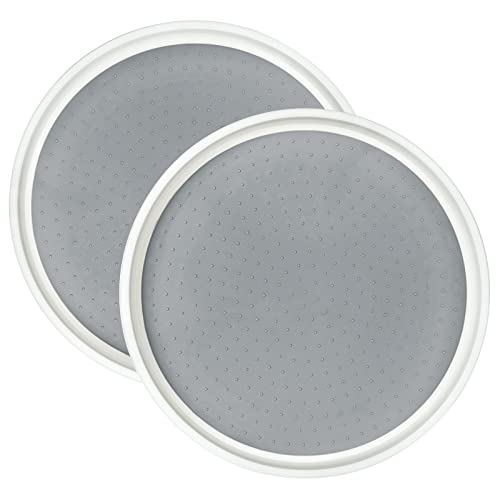 Lazy Susans Lot de 2 étagères à épices rotatives de 30,5 cm pour garde-manger, étagère à épices, support à condiments pour armoire, réfrigérateur et placards sans BPA Cover