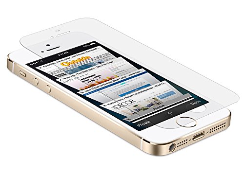 Kyasi Gladiator Glass Ballistic Tempered Screen Protector for Apple iPhone 5, iPhone 5C or iPhone 5S, Clear