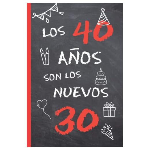 LOS 40 AÑOS SON LOS NUEVOS 30: REGALO DE CUMPLEAÑOS ORIGINAL Y DIVERTIDO | DIARIO PERSONAL, CUADERNO DE NOTAS, LIBRETA DE APUNTES O AGENDA | CUARENTA AÑOS DE EDAD | HOMBRE O MUJER.