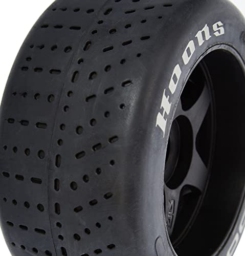 Arrma Dboots Hoons 53/107 2.9 Pre-Mounted Belted Tires, Silver, 17Mm Hex, 5-Spoke (2), Ara550084, Black #TOP3