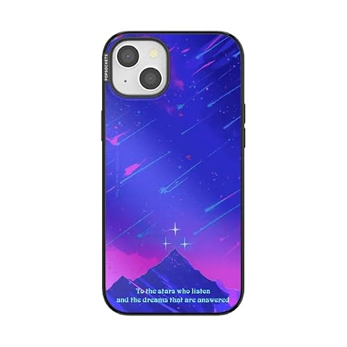 PopSockets iPhone 15 Plus Phone Case with MagSafe- Mirror Starfall