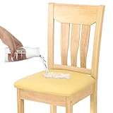 SONNACH Waterproof Chair Seat Cover for Dining Room Chairs Removable Washable Upholstered Chair Seat