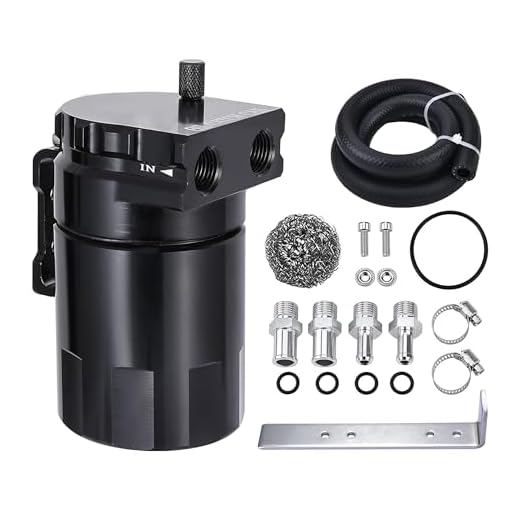 EVIL ENERGY Oil Catch Can, 300ml Baffled Catch Can Kit Universal 2-Port
