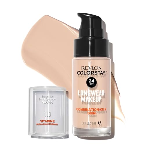 Revlon ColorStay Longwear Makeup for Combination/Oily Skin, SPF 15, 110 Ivory, 30 ml