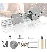 kilogorge 旋盤機 ミニ 木工旋盤 ミニグラインダー 研磨機 旋盤機 金属用 彫刻機 ミニポリッシャー 旋盤 両頭グラインダー 多机能小旋盤 高精度 耐久性 DIY手作りセット旋盤 研磨...