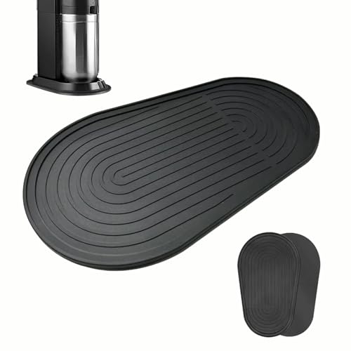 Wennicy Silikon Ablaufmatte Exklusiv für SodaStream Duo Sodamacher Designed Wasserfest rutschfest Arbeitsfläche Schützen Einfach zu Reinigen Abtropfmatte Silikon Sodastream Zubehör