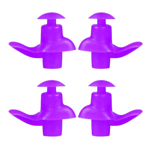 James 2 Pairs Swimming Ear Plugs for Men and Women, with Storage Case, Waterproof Reusable Silicone Ear Plugs for Surfers, Swimmers and Triathlon (Purple) (B0B4W51SC5) Amazon Price History, Amazon Price Tracker