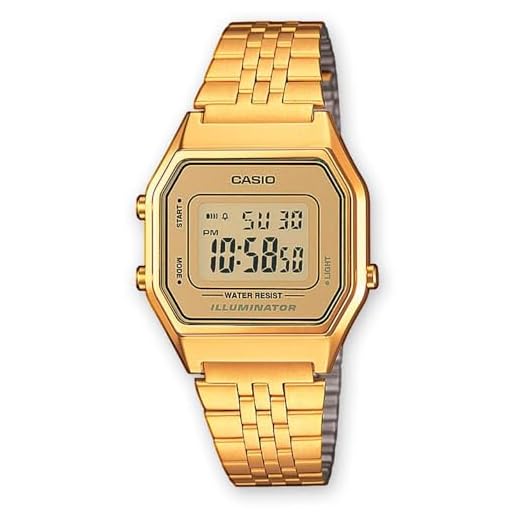 Casio Reloj Mujer de Digital con Correa en Acero Inoxidable LA680WEGA-9ER