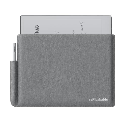 Remarkable Folio - Die Originalhülle für das Remarkable 2 mit Stifthalter | minimalistisches graues Polymergewebe