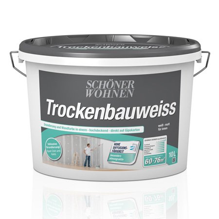 10 Liter Schöner Wohnen Trockenbauweiss matt