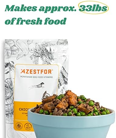 Azestfor Homemade Dog Food Supplement Dog Vitamins Made in USA Add to Holistic Whole Food Diets Raw BARF All Breeds Puppy Adult 16oz Powder 2 Azestfor Homemade Dog Food Supplement Dog Vitamins Made in USA Add to Holistic Whole Food Diets Raw BARF All Breeds Puppy Adult 16oz Powder