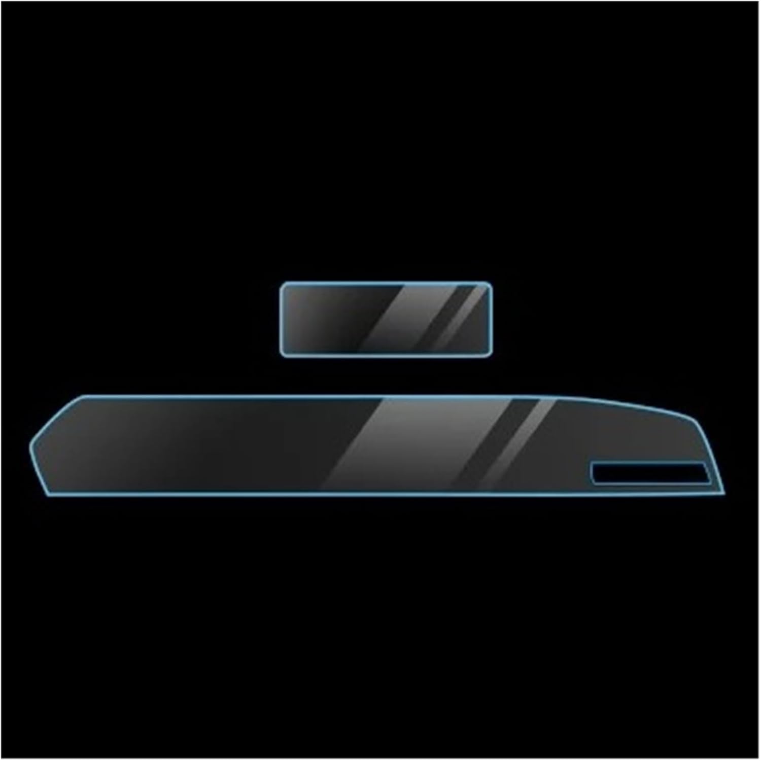 Car GPS Protective Film For Geely For Monjaro KX11 2021-2024 Screen Protector Film HD Clear GPS Navigation Tempered Glass Foils(HD-2 piece)