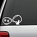 Bluegrass Decals Infinity Cat Decal Sticker for Car Window B1102