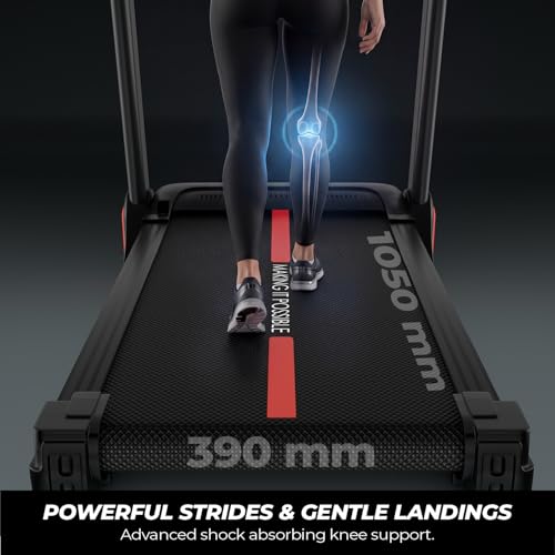 Image of Lifelong 4.5HP Peak Foldable Treadmill for Home| Gym Equipment for Home Workout | Wide Belt | LED Display | 15 Level Auto Incline | 14 km /h Speed | 12 Preset Programs | Hydraulic Fold | Bluetooth & Fit Show App | 110kg Max Weight