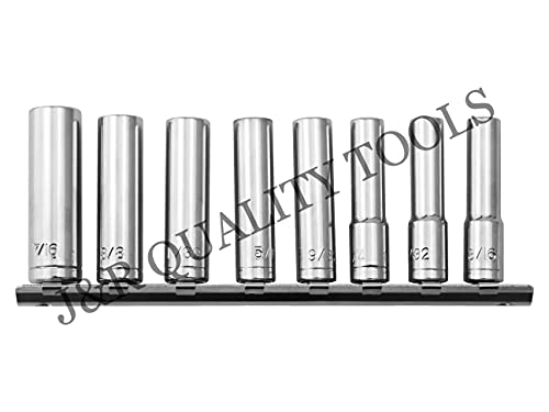 Vct 18Pc 1/4" Dr Drive Sae Standard & Mm Metric Deep Deepwell Hand Socket Set (6-Point) #TOP3