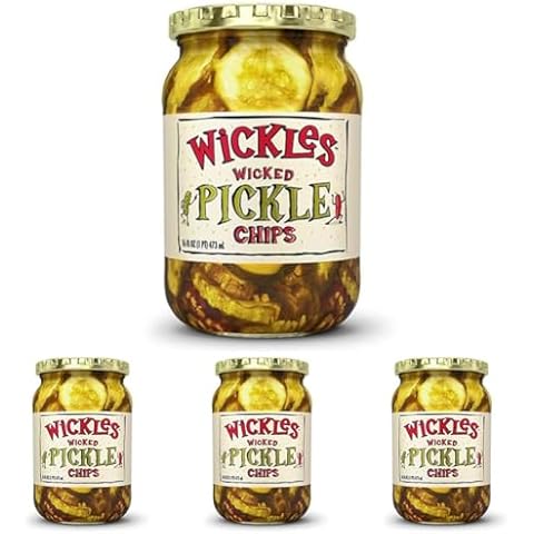 Wickles Wicked Pickle Chips, 16 oz (Pack of 4) Cover