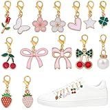 Taille des breloques pour lacets:Le kit de décoration de chaussures comprend 28 breloque de 14 styles différents, 2pcs / style. La plus petite taille mesure 1.02 pouce (2.6cm ) de long., pendentif:0.55 pouce (1.4cm ); La plus taille mesure 1.38 pouce (3.5cm ) de long, fermoir:0.63 x 0.35 x 0.16 pouce (1.6 x 0.9 x 0.4cm ), pendentifs:0.71 x 0.51 pouce (1.8 x 1.3cm )