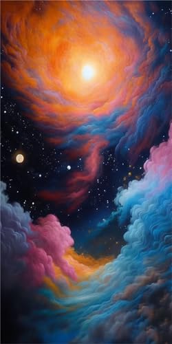 Diamond painting adulte lune grand format pour s'initier facilement aux loisirs créatifs