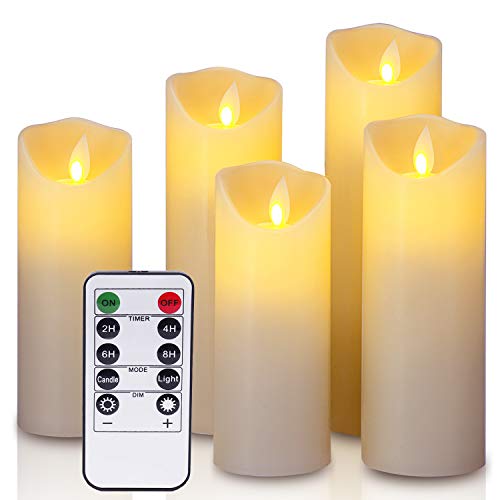 4 Candele LED A Fiamma Tremolante Con Luce Calda - Bianche, A Batteria Per Decorazioni E Atmosfera