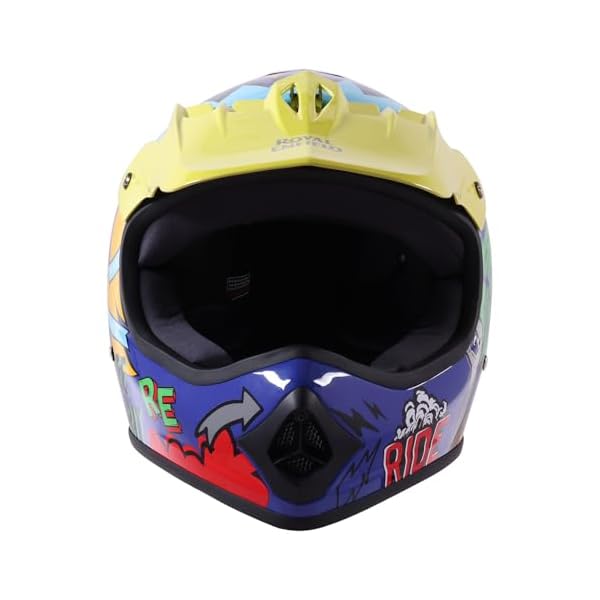 Royal Enfield Roadster Geo Camo Face Helmet (Size: XS)-HEA240029-PURPLE