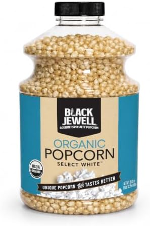 Black Jewell Organic Popcorn, Organic Select White, 28.35oz (Pack of 1)