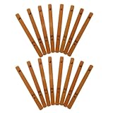 Garneck Palos de Adivinación de Bambú Vintage 16 Piezas, Varitas Chinas Tradicionales Pulidas a Mano para Uso Religioso y Espiritual, Accesorio Portátil para Prácticas de Fortuna