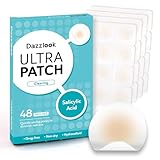 Dazzlook Ultra Pimple Patches, Zits and Blemishes Patch with Salicylic Acid (48 Counts), Invisible Hydrocolloid Spot Patch Day & Night Absorbing Patch for Face and Skin