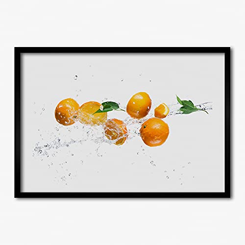 Peinture moderne Tulup encadrée en bois 70x50 cm avec impression haute définition premium