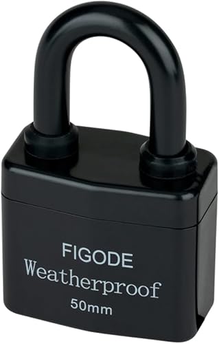 Miniatura 5 de FIGODE Candados al aire libre resistentes al agua, candados cubiertos de acero laminado resistente, candados grandes y robustos, 5.6 cm de ancho, 3