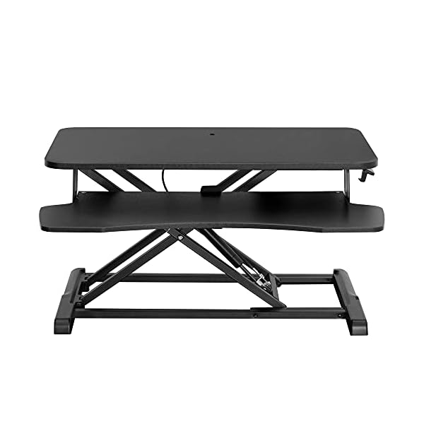 VIVO Standing Height Adjustable Sit to Stand 32" Riser Workstation