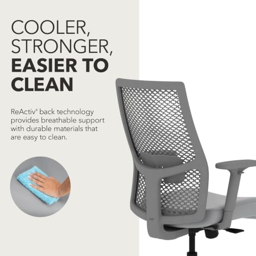 Image of HON Ignition 2.0 ReActiv Ergonomic Office Chair, Lumbar Support, Steel
