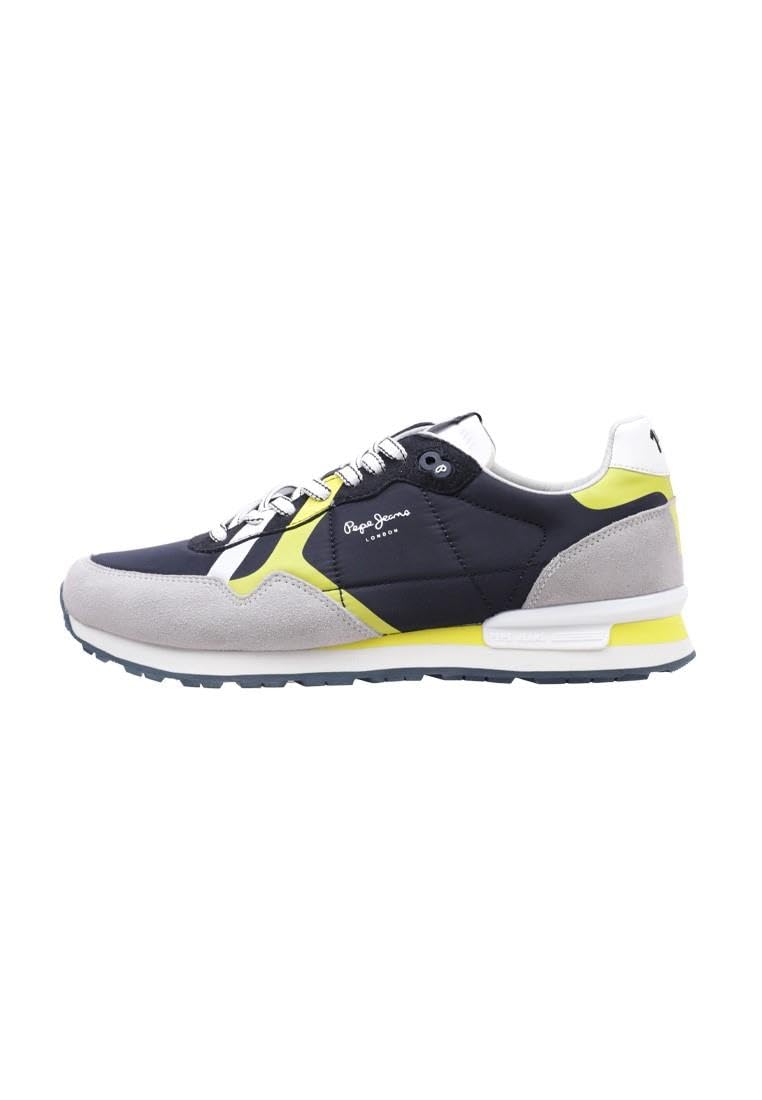 Pepe Jeans Zapatillas Brit Man Print PMS30923 595 Navy - Zapatillas para Hombre (Numeric_41)