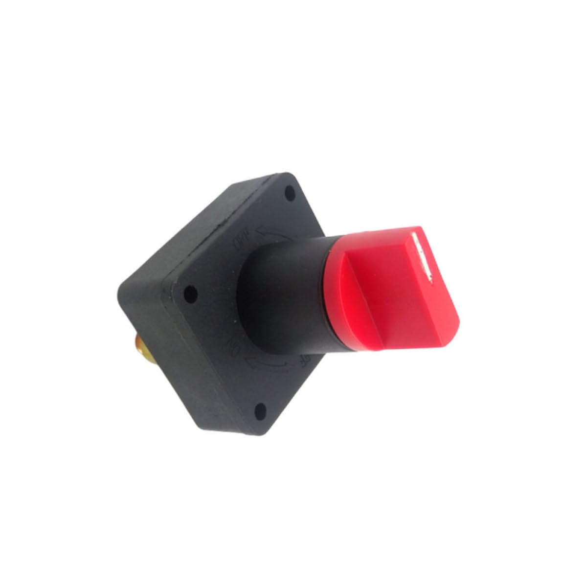 150a 60v Battery Disconnect Switch for Motorcycle and Boat, Black Plastic and Metal Construction with Heat-Resistant and Short Circuit Protection, Detachable Bottom Design for Easy