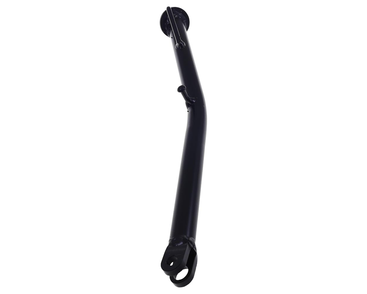 Béquille noire 355 millimètres compatible avec DERBI Senda Super Motard | Support latéral mécaboîte noir, 355 millimètres; compatible avec DERBI Senda 50 EBE 2T LC 00-04 et Senda R DRD PRO 50 05-