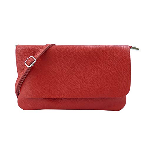 SH Leder Torba na ramię z prawdziwej skóry Clutch mała torebka wieczorowa 24,50 x 15 cm Ely G149