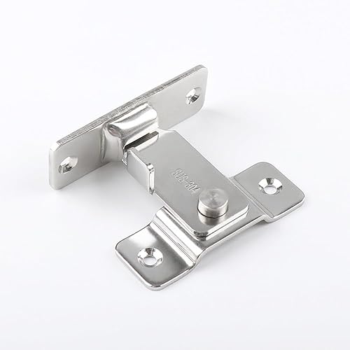 Miniatura 6 de Pestillo de cerrojo de puerta de 90 grados, cerradura de puerta de granero, hebilla de cierre de puerta de ángulo de 90 grados, pestillo de bloqueo